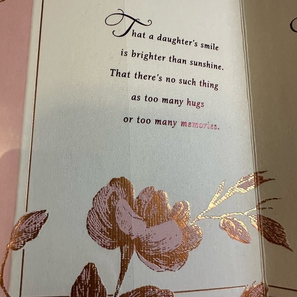 🧡10/$10 Elegant Floral Daughter Card - Picture 2 of 5